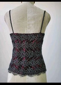 Royal Maroon Lacey Corset Style Top