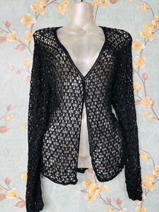 Crochet Beaded Cardigan