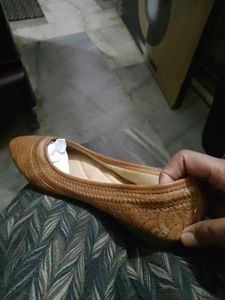 Ethnic Tan Juttis unused