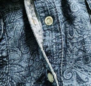 Paisley Print Denim Shirt