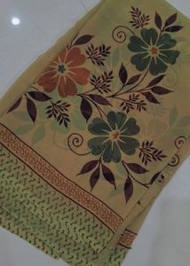 Elegant Floral Print Saree