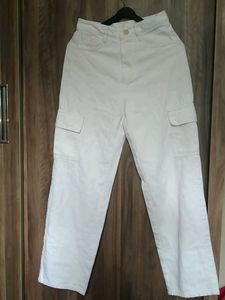 White Cargo Pants