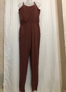 Revamped Brown Sleeveless Jumpsuit