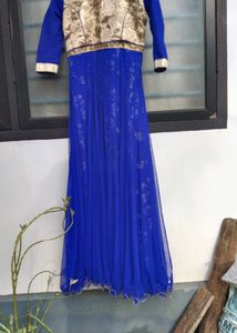 Elegant Blue Ethnic Gown