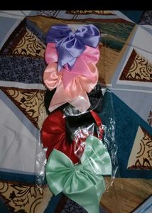 Hair Bow Pack Of 3 , Multicolour
