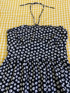 Cute Floral Halter Sundress Busy 34-36