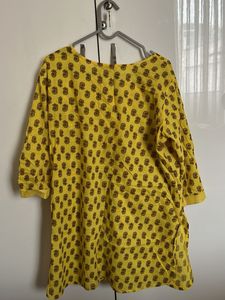 Yellow Printed Top
