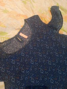 Bare Blue Cocktail Mini Dress - S