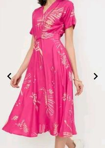 Printed Midi A-Line Dress