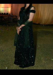 Emerald Sequin Ball Gown