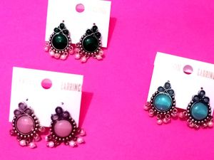 Boho Turquoise Drop Earrings