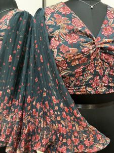 Flared Sleeve Floral Top