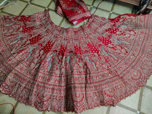 Red Embroidered Lehenga Choli