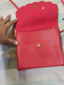 A Red Sling Bag
