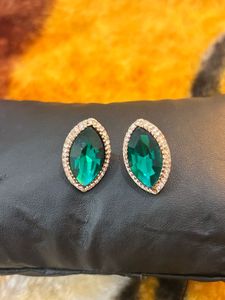 Emerald Green Studs