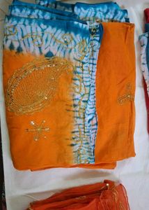 Bandhani Material - Vibrant Colors