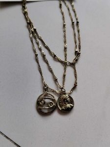 3 Layered Zodiac Necklace