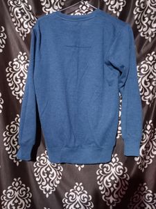 Navy Blue Colour Casual Wear Sweatshirt