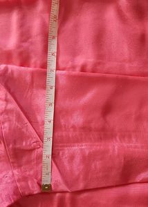 Pink Shiny Cotton Stright Kurta