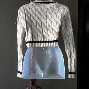 Cropped Knit Cardigan