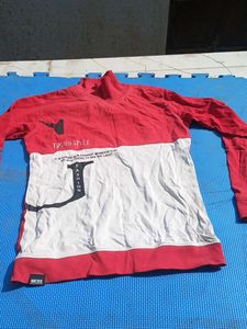 Trendy Red & White Top