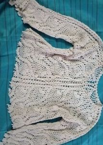 It Was A Cream Crochet Top