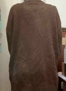 Brown Corduroy Cardigan