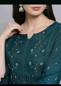 Elegant Embroidered Long Drees ✨️
