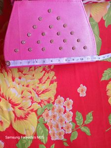 Leather Bag Pink Color