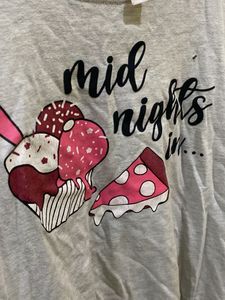 Grey &#39;Midnights In...&#39; Graphic Tee (Max )