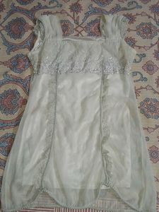 Vintage Off White Tunic Top