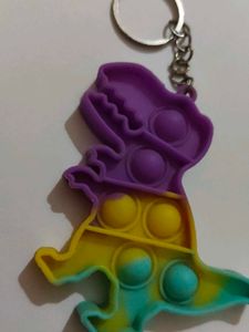 Dino Pop It Keychain