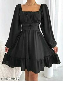 It's a Beautiful Black Dress With Pretty Back
