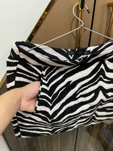 Zara Zebra Print Mini Skirt