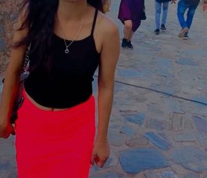 Neon Pink Skirt