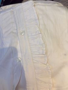 Ruffled White Shirt