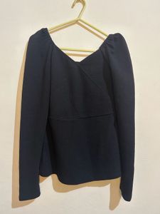Elegant Black Long Sleeve Top