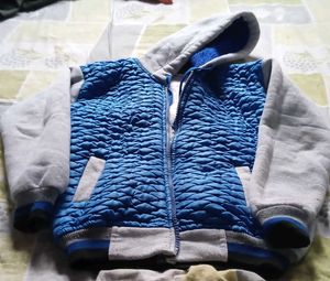 Blue Quilted Kids' Jacket