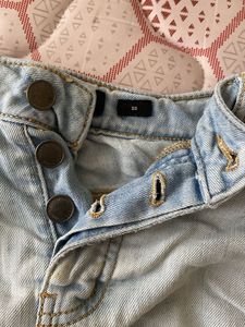 Distressed Denim Shorts