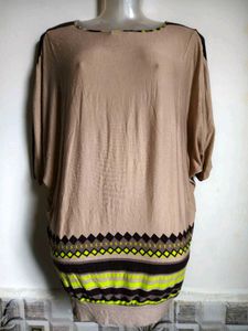 🎁Buy 1, Get 1 Free🎁L-XL Beige Tunic Top