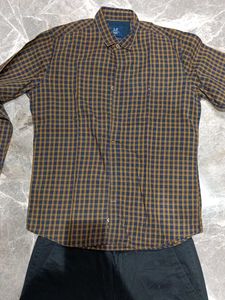 Checked Casual Shirt with black trouser