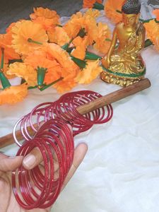 Glittering RED COLOUR ♥️ GLASS BA