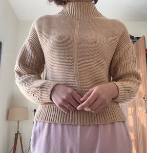 Tan Chunky Warm Sweater