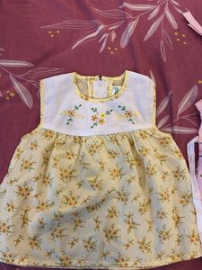 Cute Baby Girl Dresses (2 Items) 6 To 12 Months