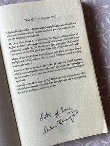 **SIGNED COPY** The Girl in Room 105 by Chetan Bha