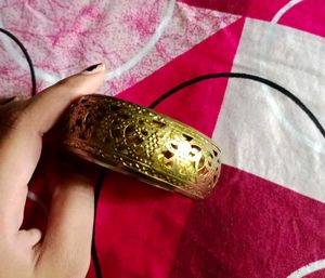 Gold Tone Cuff Bangle