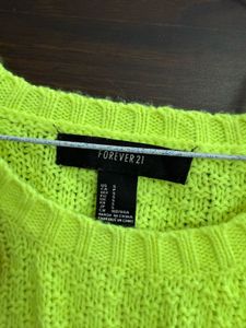 Neon Green Knit Sweater