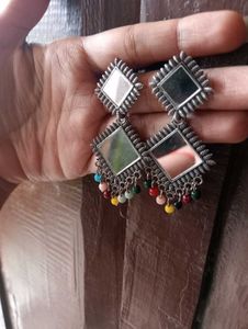 Mirror Dangle Earrings