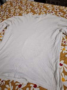 White Long Sleeve T-Shirt Xl