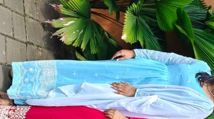 Long Anarkali Kurta With Dupatta